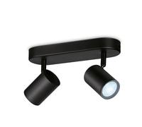 Imageo Spots Connectée 2x5w Blanc Variable Noir