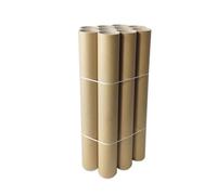 Imballaggi Point - Tube en carton Havane avec bouchon - Ø 8 x 85 cm Longueur - Résistant et Réutilisable pour Documents, -Affiches, Dessins et Expéditions Sûres. - Lot de 20 pièces