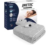 Imetec - Surmatelas Chauffant Adapto Chauffe Lit Double, 150 x 80 cm - Chauffage Rapide, Température Constante Personnalisée, Tissu Matelassé Hypoallergénique - 6 Températures - Fabriqué en Italie