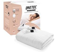 Imetec Surmatelas Chauffant Maxi Double 195x165 cm - Tissu Matelassé 100% Coton Percale, Chauffe-Lit Électrique XXL Adapto Maxi, 6 Températures, Chauffage Rapide, Température Constante, Personnalisée