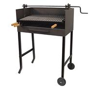 Imex 71535 The Fox Barbecue avec élévateur et Grille en Acier Inoxydable Noir 50 x 40 x 100 cm