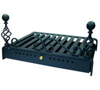 Imex El Zorro 10919 Grille de foyer avec bac à cendres pour cheminée 60 x 45 cm