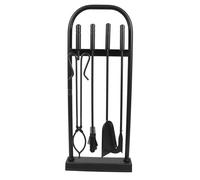 IMEX EL ZORRO 12003-N - ENSEMBLE CHEMINÉE ARC 4 PIÈCES (NOIR)