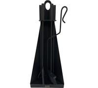 IMEX EL ZORRO 12019-N - ENSEMBLE CHEMINÉE PIRAMIDE 4 PIÈCES (NOIR)
