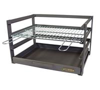 IMEX El Zorro 71472.0 tiroir Barbecue avec grille zinguée, noir, 57 x 41 x 35 cm