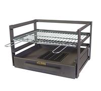 Imex El Zorro 71475.0 Tiroir Barbecue avec Grille zinguée, Noir, 57 x 41 x 35 cm