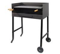 IMEX EL ZORRO 71533-Barbecue avec Grille en Acier Inoxydable 61 x 40 x 100 cm Noir