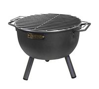 Barbecue De Table Rond Gril Acier Zing Blanc ø30cm - El Zorro