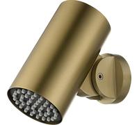 IMEX - Pommeau de douche effet pluie basculant 8° à 48º Or brossé | Pulvérisateur rond type spot anticalcaire avec connexion 1/2" | Fabriqué en acier inoxydable S.304 | Pièce de rechange originale