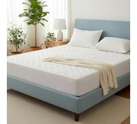 IMFAA Protège-matelas matelassé très profond et hypoallergénique - Sur-matelas extensible jusqu'à 40 cm de profondeur - Super king (182 x 200 + 40 cm)