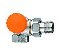 IMI Heimeier Valve thermostatique Eclipse 393302000 angle droit 1/2 ", nickelé bronze à canon