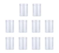 IMIKEYA 10 Pièces Bocal à Bonbons Scellé en Plastique Pet 500ml Couvercle Hermétique, Facile à Nettoyer, Cuisine et Barbecue en Extérieur