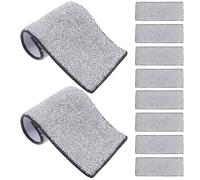 IMIKEYA 10 Pièces Lingettes de Nettoyage en Microfibres sans Peluche Forte Absorption D'eau, Recharge Serpillière Plate pour Balai, Tête de Rechange Réutilisable