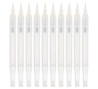 IMIKEYA 10 Pièces Lot de Stylos Marqueurs Vides Rechargeables pour Peinture Acrylique avec Pointe Souple et Tube Transparent pour Graffiti et Dessin