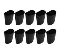 IMIKEYA 10 Pièces Panier Suspendu de Rangement Noir en Abs | Petit Seau Amovible, Installation Simple et Réutilisable, Usage Domestique, Accessoire de Rangement Pratique