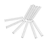IMIKEYA 10 Pièces Ressort de Rappel Ressort de Compression Argenté pour Acier Inoxydable Stylo à Bille 30mm Diamètre Extérieur 4mm, pour Fournitures Scolaires et Bureau