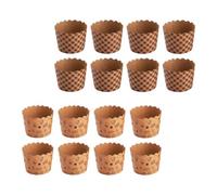 IMIKEYA 100 Pièces Caissettes Papier Pâtisserie Marron pour Muffins Résistantes Haute Température Supports de Cuisson pour Fêtes D'anniversaire