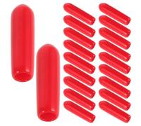 IMIKEYA 100 Pièces Capuchons de Protection en Pvc Rouge pour Extrémités de Boulons et Vis Filetées, Solide et Réutilisables, pour Stockage et Sites D'installation