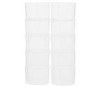 IMIKEYA 10pièces Bécher Plastique Transparent Gradué Gobelet Doseur pour Laboratoire Cuisine École Mesure Précise Liquides et Mélanges Réutilisable