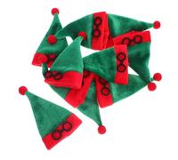 IMIKEYA 10pièces Set De Mini Chapeaux De Noël pour Bouteilles De Vin Décorations De Noël Couvre-Bouteilles De Vin Chapeaux Miniatures Décoration De Chapeau