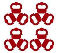 IMIKEYA 12 Pièces Entretoise Plastique Rouge 1/4 de Pouce en Planche de Terrasse