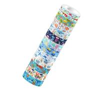 IMIKEYA 12rouleaux Ruban Adhésif Washi Océan Décoratifs Transparents avec Créatures Marines pour Scrapbooking Journalisation DIY Autocollants Décoratifs