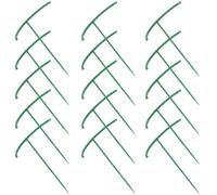 IMIKEYA 15 Pièces Tuteur à Fleurs Vert en Support pour Plantes de Jardin | Petits Pots et Plantes, Usage Jardin et Maison, Structure Simple, Rigide et Peu Déformable