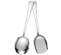 IMIKEYA 1ensemble Cuillère de Service Grande Inox Épaisse Cuillère à Soupe Profonde et Légère Ustensile de Buffet Sécurisé pour Maison Hôtel et Restaurant Lot