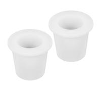 IMIKEYA 2 Pièces Bouchon de Trou en Silicone Blanc pour Parasol D'extérieur, Housse Parasol Droit Pratique et Stabilisante, Vacances Balcon