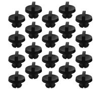 IMIKEYA 20 Écrous de Filtre pour Tronçonneuse en Plastique Noir, Résistants à l'usure, Protection Renforcée Moteur, 20 Pièces pour Travaux de Bûcheronnage et Jardinage