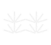 IMIKEYA 25 Pièces Crochet Blanc Double Facile à Plastique Installation Trou en Remplacement Lame de Store Vertical pour Stores pour Fenêtres en Appartement