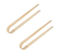 IMIKEYA 2pièces Pince à Déjections pour Animaux Bambou Outil de Nettoyage Extérieur Léger et Portable pour Ramasser Crottes de Chien et Chat Accessoire Pratique pour Supplies Pet