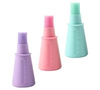 IMIKEYA 3 Pièces Pinceau à Huile Barbecue en Silicone Bouteille Graduée | Application D’huile, Usage Barbecue et Peinture, Design Créatif, Facile à Utiliser, Format Pratique
