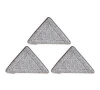 IMIKEYA 3pièces Recharge de Têtes de Balai Triangle Super Absorbantes Recharges de Vadrouille de Nettoyage Microfibre Lavables et Réutilisables Accessoires de Remplacement pour Balai