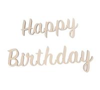 IMIKEYA 4 Ensembles décoration de table d'anniversaire panneau mural joyeux anniversaire joyeux anniversaire mot signe decoration mural décoration mural home decor emblèmes lettres en bois