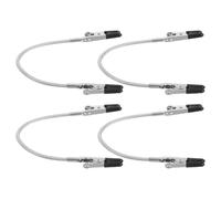 IMIKEYA 4 Pièces Pince à Double Tête pour Soudure de Fil, Flexible, pour | Acier Inoxydable et Alliage D'aluminium, Pinces Crocodiles Isolées, Col de Cygne