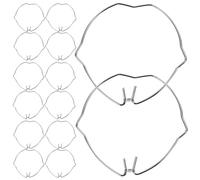 IMIKEYA 50 Pièces Anneaux Fixes pour Spots Encastrés en Acier Inoxydable, Clip à Ressort LED Facile à Installer pour Lampes Gu10 et Mr16 en Milieux Commerciaux et Domestiques