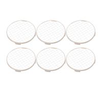IMIKEYA 6 Pièces Filtre Grillagé Rond, Acier Inoxydable | Maille Résistante à Chaleur, Support de Combustion Sûr, Usage Intérieur, pour Poudre et Cônes