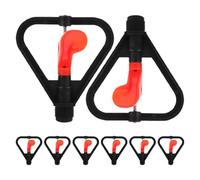 IMIKEYA 8 Pièces Tête D'arrosage Automatique en Pp Noir, Asperseur Rotatif 1/2 pour Irrigation Agricole et Projets D'irrigation à Grosse Échelle, Capacité 0,4-1m3/h