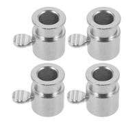 IMIKEYA Accessoires de rôtisserie pour Barbecue à gaz de 4 pièces, butées chromées en Fer plaqué, Ensemble d’Outils pour Barbecue, Design butée pour rôtisserie en extérieur, diamètre de