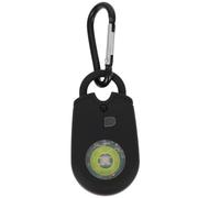 IMIKEYA Alarme de Sécurité Personnelle Noire en Abs avec Sirène Sonore Continue et Lumière LED pour Protection Lors de Randonnée et Camping