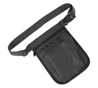 IMIKEYA Banane Facile à Nettoyer en Tissu Oxford Noir Multifonction Plusieurs Compartiments pour Cabinets Médicaux et Divers de Travail