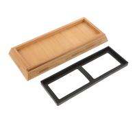IMIKEYA Base de Meule en Bambou Antidérapante Porte-pierre à Aiguiser Portable Cuisine et Usage Domestique, Support Stable pour Pierres à Aiguiser