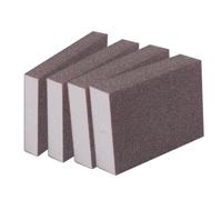 IMIKEYA Bloc D'émeri en Éponge Doux à Double Face 4 Pièces en Acier et Éponge pour Ponçage et Polissage la Maison pour Meubles et Artisanat