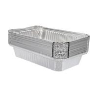 IMIKEYA Boîtes de Nourriture pour Grillades en Aluminium 20 Pièces, Conteneurs Alimentaires Multifonctions 950ml, Empilables et Pratiques pour Stockage Intérieur