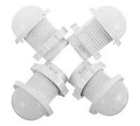 IMIKEYA Boîtier de capteur Infrarouge Blanc Plastique, 4 pièces, Design Minimaliste Moderne, Haute sensibilité, adapté pour systèmes de sécurité domestiques et Professionnels