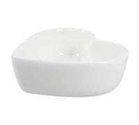 IMIKEYA Bol de Cœur Bonbonnière en Porcelaine Blanche, Capacité Modérée, pour Servir Desserts et Amuse-bouches, Usage la Maison Occasions Festives, Saint-valentin