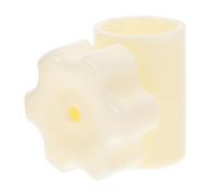 IMIKEYA Bouchon pour Trou de Parasol de Table, Adaptateur Plastique Blanc | Connexion Rapide pour Mât, Usage Patio et Piscine, Aide à Garder L’ensemble Droit, pour Tables Trou