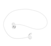 IMIKEYA Bouchons D'oreilles Protection Auditive Compacte Blanc Anti-bruit en Silicone Design Élégant Motif CD avec Cordon et Boîtier Portable pour Sommeil et Étude