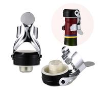 IMIKEYA Bouchons en Acier Inoxydable Scelleuse Hermétique Préserve la Fraîcheur Lot de 2 pour Bouteille de Vin et Cava pour Conservation et Usage Domestique